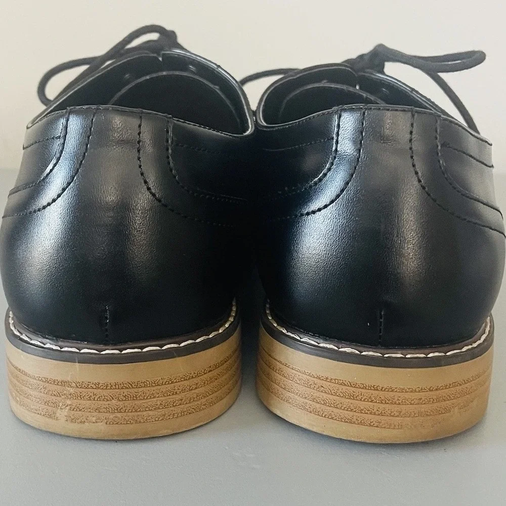RJ Colt Ppaul Shoes Mens 13W Black Cap Toe Oxford Derby Dress Ppaul